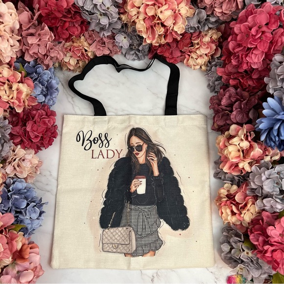 Eco-Friendly High Fashion Boss Lady Folding Tote Bag - Picture 2 of 15